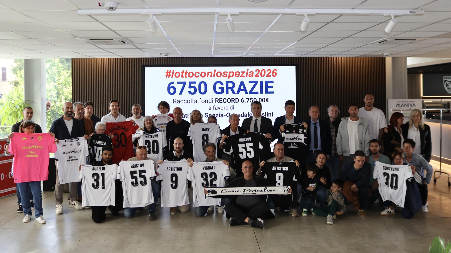 #lottoconolospezia2026: Spezia Calcio al fianco dell'associazione TIVE6