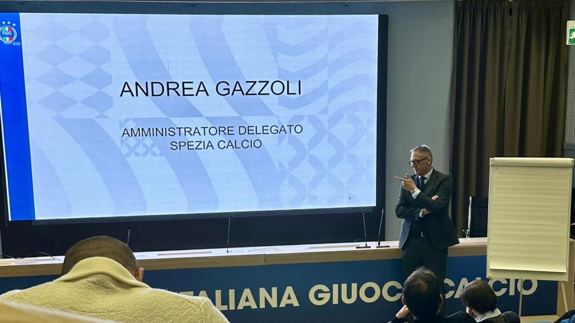 L'AD Andrea Gazzoli relatore a Coverciano
